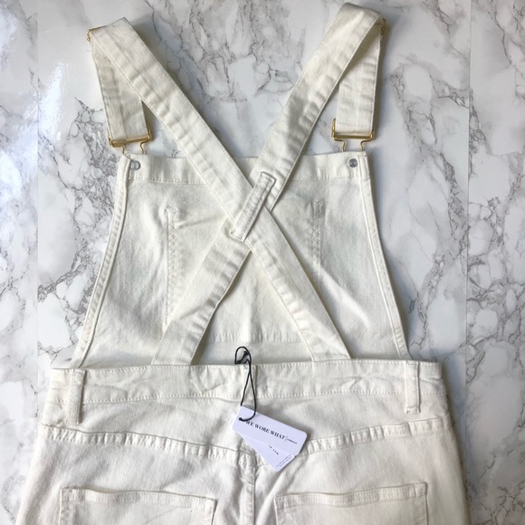 WeWoreWhat high rise skinny overalls - Picture 3 of 4